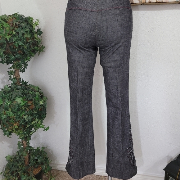 Kenneth Cole Retro Women’s Sz 4 Boot Cut Black Denim Jean Pant - Picture 4 of 11